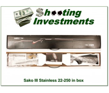 Sako III Stainless 22-250 in box!